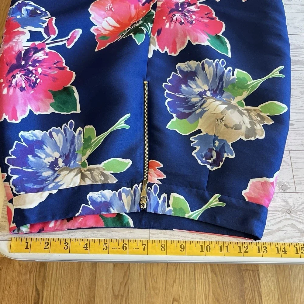 kate spade new york Floral Satin‎ Pencil Skirt 2